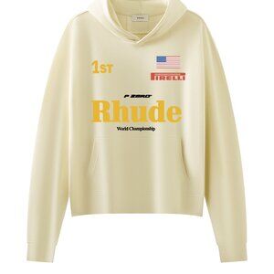 Rhude Beige World Champ Hoodie